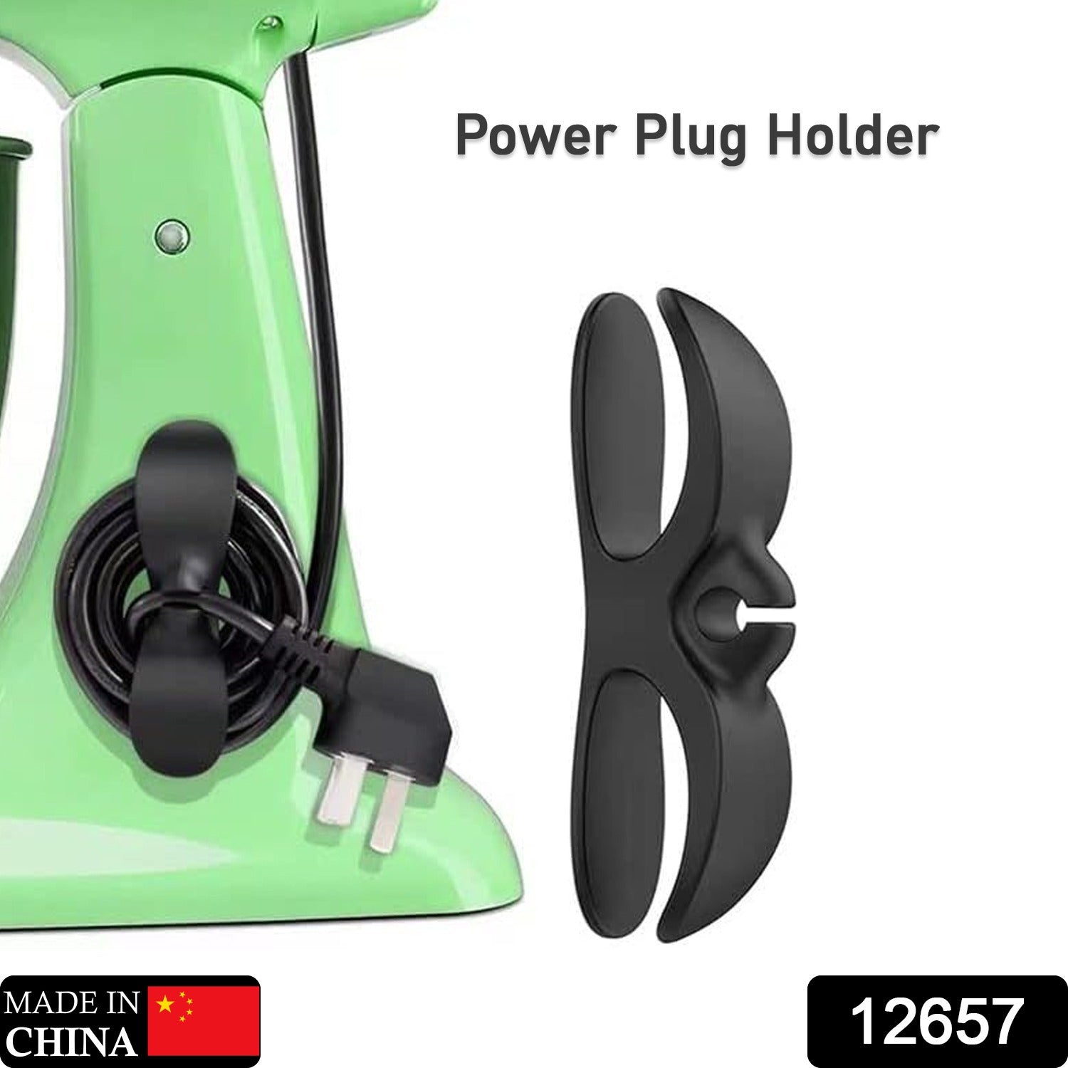 12657 Power Plug Holder Organizer for Appliances Tidy Cord Winder Cable Organizer Self Adhesive Wire Wrap Holder for Coffee Maker Pressure Cooker Etc (1 Pc / 8x3 Cm / Small) 12657 Power Plug Holder Organizer for Appliances Tidy Cord Winder Cable Organizer Self Adhesive Wire Wrap Holder for Coffee Maker Pressure Cooker Etc (1 Pc / 8x3 Cm / Small)